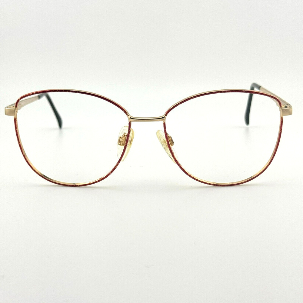 Vintage Luxottica Janice‎ GEPRED GoldElectroplated 135 Oval Full Rim H12274